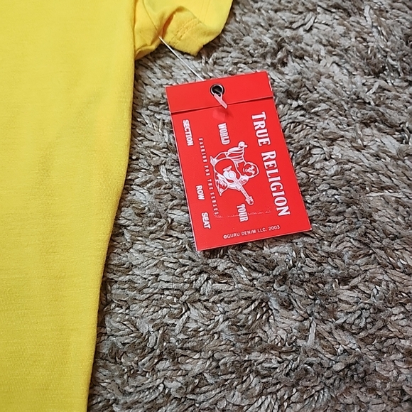 True Religion Tribal Buddha Deep V Tee World Tour 2002 Los Angeles Sz M - Picture 5 of 9